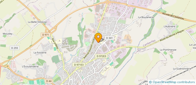 localisation de l'entreprise AMJ  COUTANCES