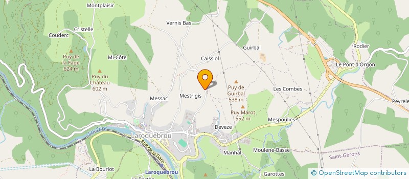 localisation de l'entreprise AMJ à LAROQUEBROU