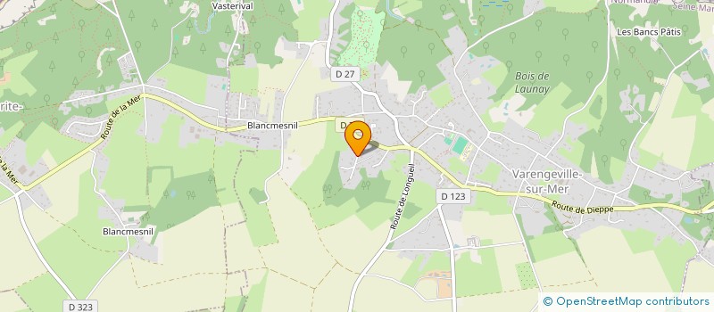 localisation de l'entreprise AMJ à VARENGEVILLE-SUR-MER