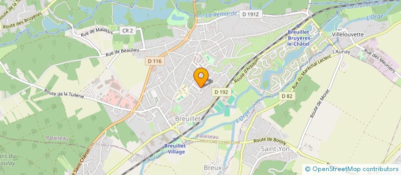 localisation de l'entreprise AMJ ASSOCIES  BREUILLET