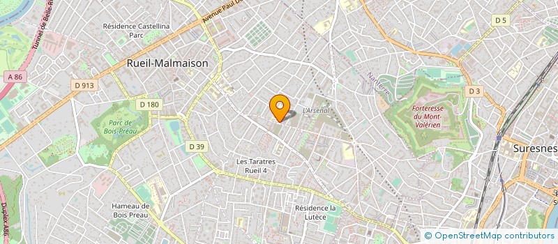 localisation de l'entreprise AMJ BATIMENT à RUEIL-MALMAISON