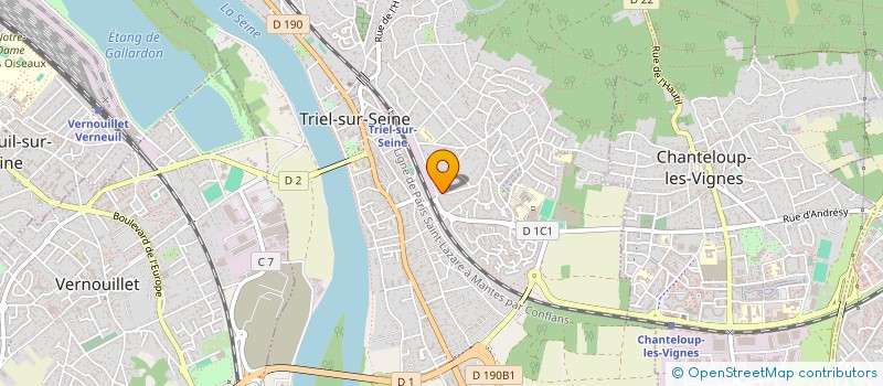 localisation de l'entreprise AMJ CONSEILS  TRIEL-SUR-SEINE