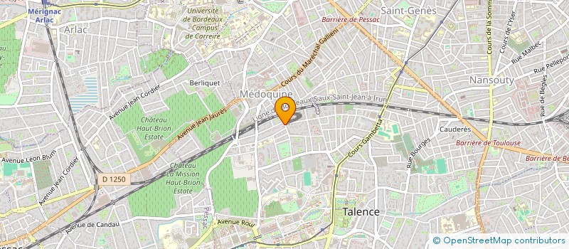 localisation de l'entreprise AMJ INVEST à TALENCE