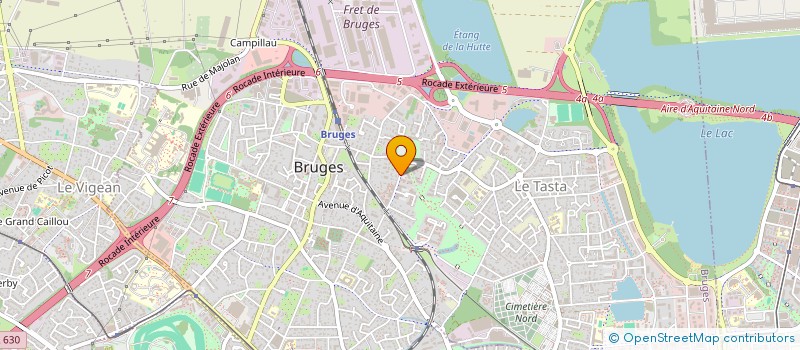 localisation de l'entreprise AMJ INVEST  BRUGES