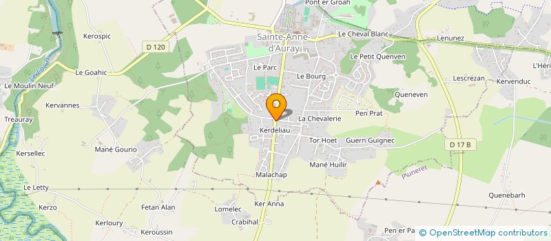 localisation de l'entreprise AMJ-SAMOSEYA  SAINTE-ANNE-D'AURAY