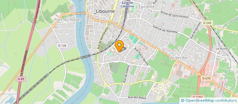 localisation de l'entreprise AMJ TAXI  LIBOURNE