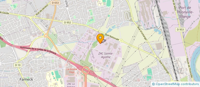 localisation de l'entreprise AMJA IMMO  FLORANGE