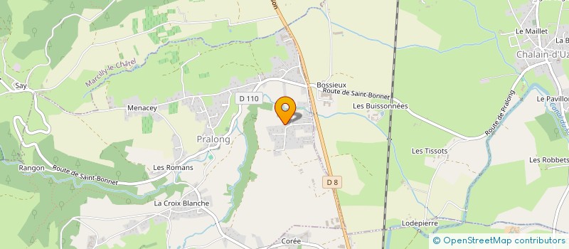 localisation de l'entreprise AMJE  PRALONG