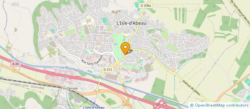 localisation de l'entreprise AMJEL  L'ISLE-D'ABEAU