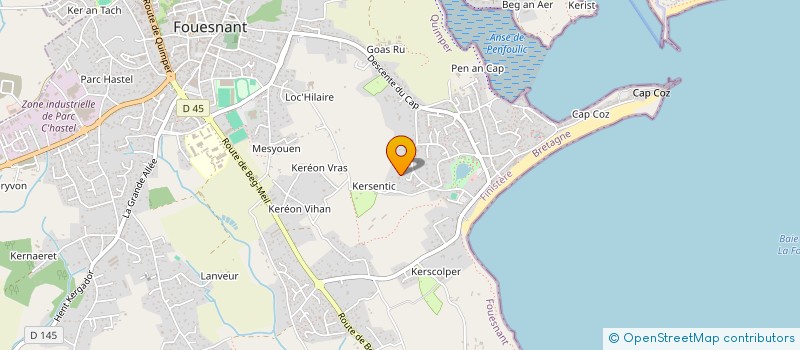 localisation de l'entreprise AMJHB IMMO à FOUESNANT