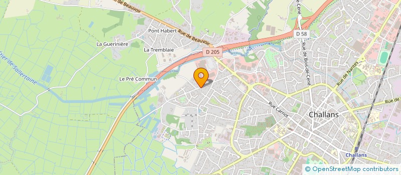 localisation de l'entreprise AMJMC LA RIVE à CHALLANS