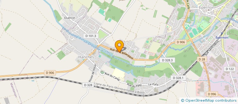 localisation de l'entreprise AMJP PATRIMOINE à HANCHES