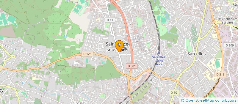 localisation de l'entreprise AMJS à SAINT-BRICE-SOUS-FORET