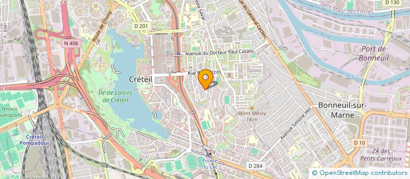 localisation de l'entreprise AMK  CRETEIL