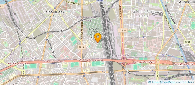 localisation de l'entreprise AMK à SAINT-OUEN-SUR-SEINE