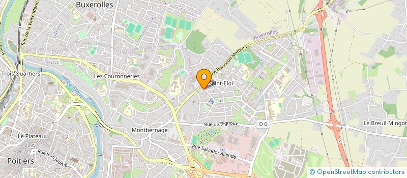 localisation de l'entreprise AMK à POITIERS
