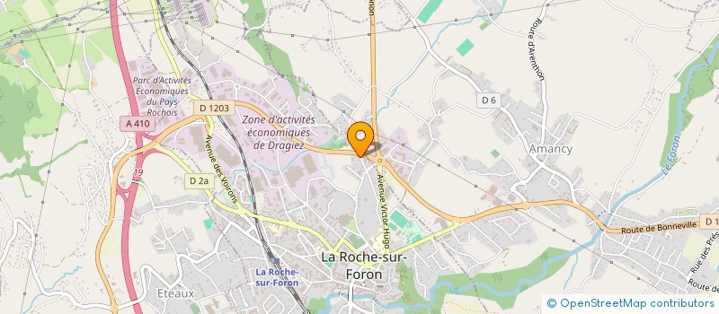 localisation de l'entreprise AMK AUTOS74  LA ROCHE-SUR-FORON