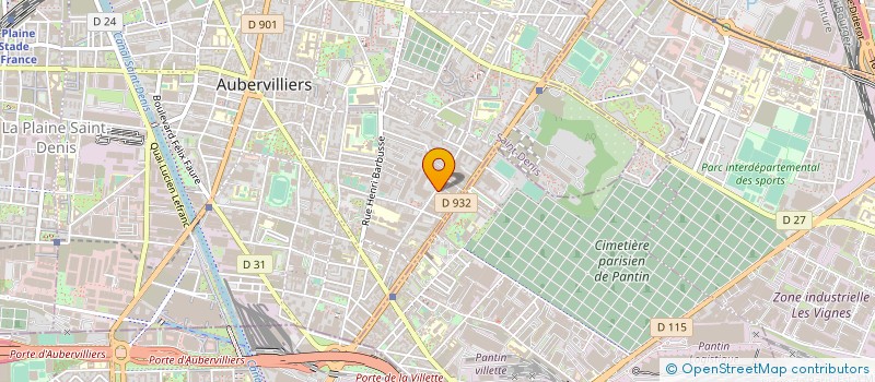 localisation de l'entreprise AMK FRUITS ET LEGUMES  AUBERVILLIERS