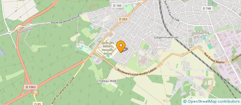 localisation de l'entreprise AMK NEXT STAGE  HAGUENAU