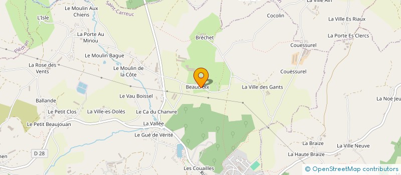 localisation de l'entreprise AMK-RX  SAINT-CARREUC