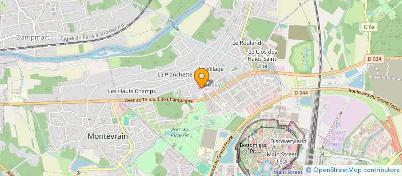 localisation de l'entreprise AMK SERVICES  CHESSY