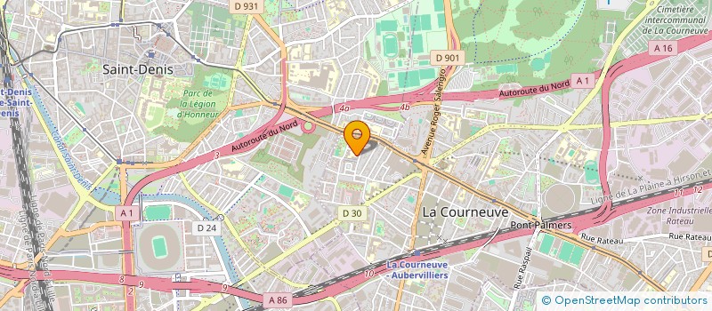 localisation de l'entreprise AMKA à LA COURNEUVE