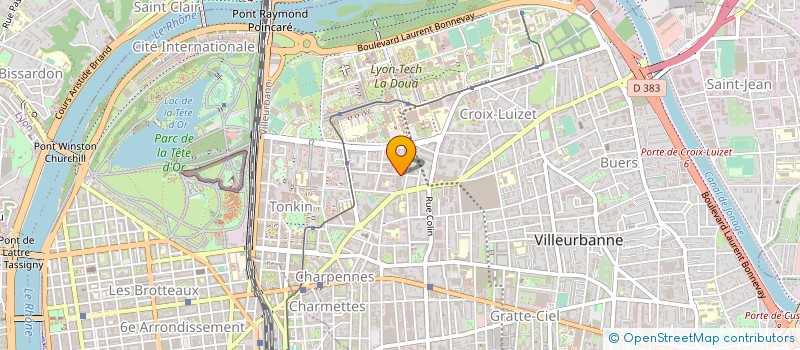 localisation de l'entreprise AMKA SECURITE PRIVE  VILLEURBANNE