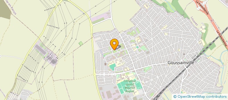 localisation de l'entreprise AMKCORP.  GOUSSAINVILLE