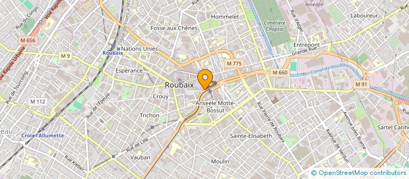 localisation de l'entreprise AMKO à ROUBAIX