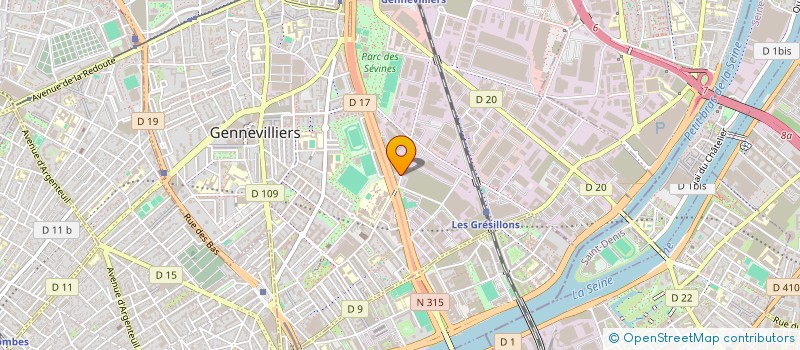 localisation de l'entreprise AMKS à GENNEVILLIERS