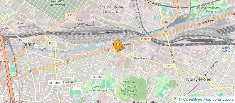 localisation de l'entreprise AML à ROMAINVILLE