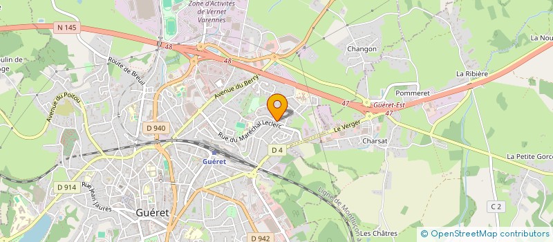 localisation de l'entreprise AML à GUERET