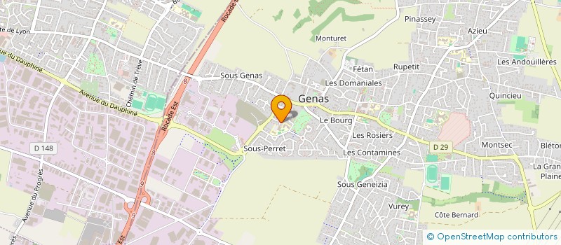 localisation de l'entreprise AML  GENAS