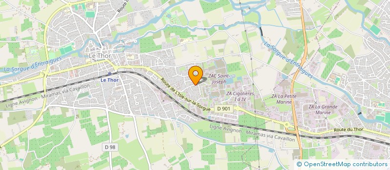 localisation de l'entreprise AML  LE THOR