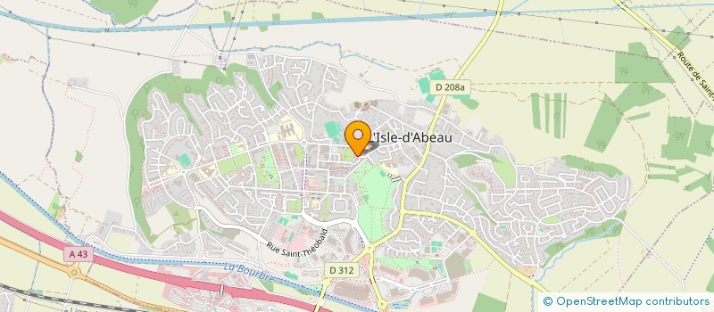 localisation de l'entreprise AML CONCIERGERIE  L'ISLE-D'ABEAU