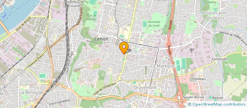 localisation de l'entreprise AML CONSTRUCTION à CENON