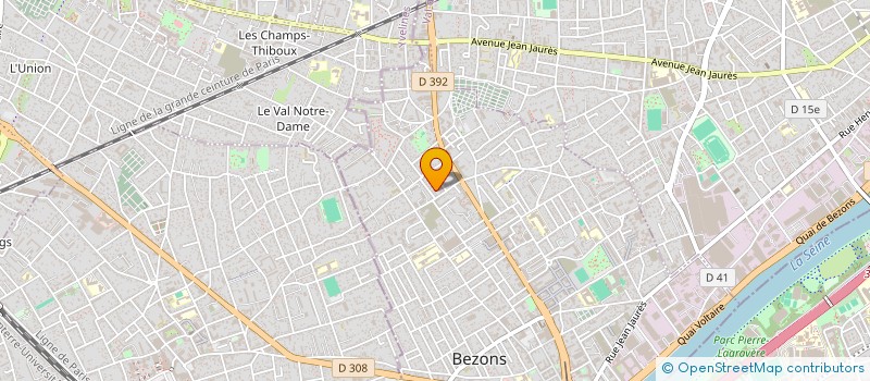 localisation de l'entreprise AML FINITION à BEZONS