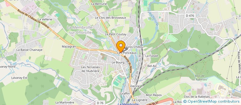 localisation de l'entreprise AML IMMO  LA MEMBROLLE-SUR-CHOISILLE