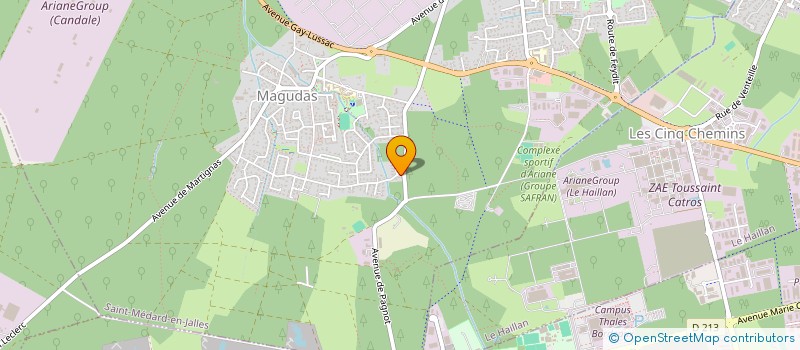 localisation de l'entreprise AML INVEST  SAINT-MEDARD-EN-JALLES