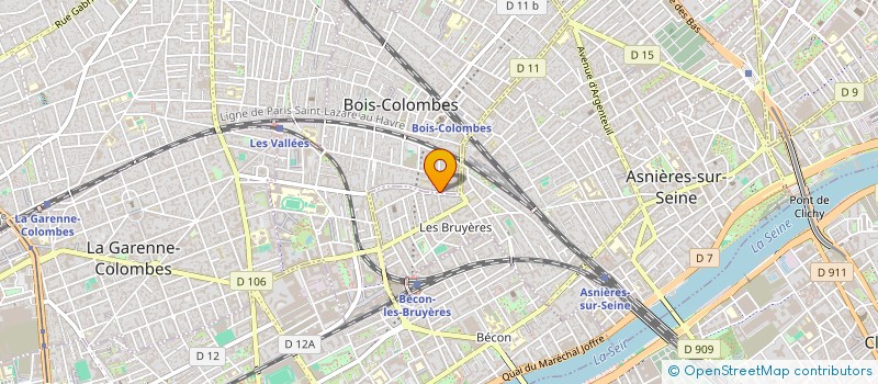 localisation de l'entreprise AML MONMARCHE à BOIS-COLOMBES