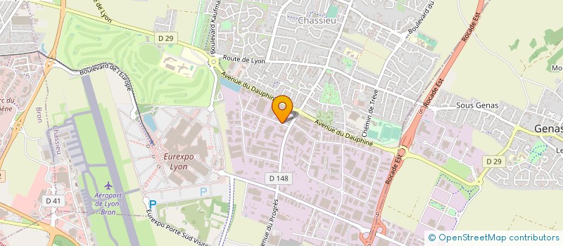 localisation de l'entreprise AML PEINTURE  CHASSIEU