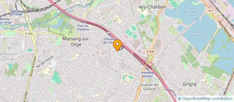localisation de l'entreprise AMLB TAXI à VIRY-CHATILLON