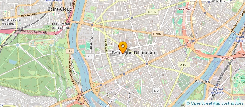 localisation de l'entreprise AMLC à BOULOGNE-BILLANCOURT