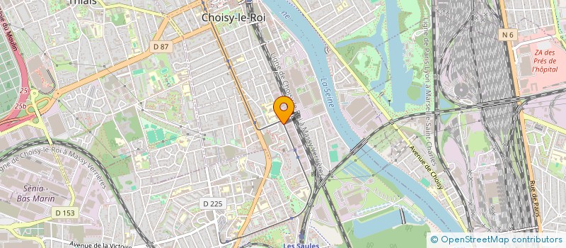 localisation de l'entreprise AMLF TRANSPORTS à CHOISY-LE-ROI