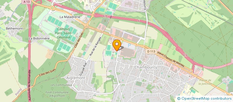 localisation de l'entreprise AMLH SAS  CHAMBOURCY