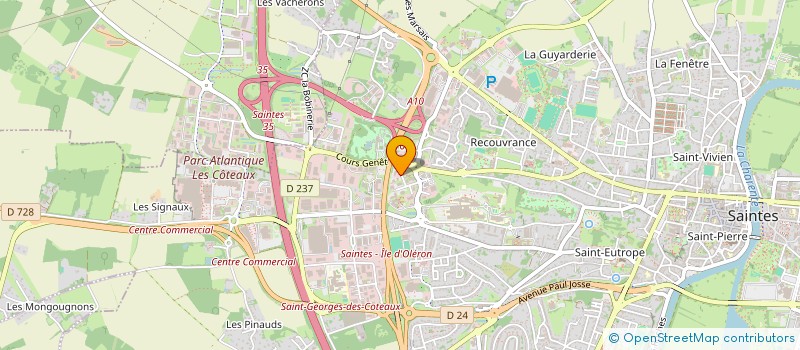 localisation de l'entreprise AMLIA  SAINTES