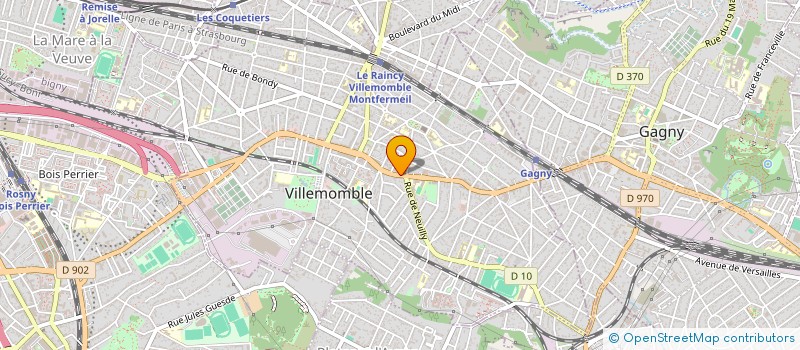 localisation de l'entreprise AMLO à VILLEMOMBLE