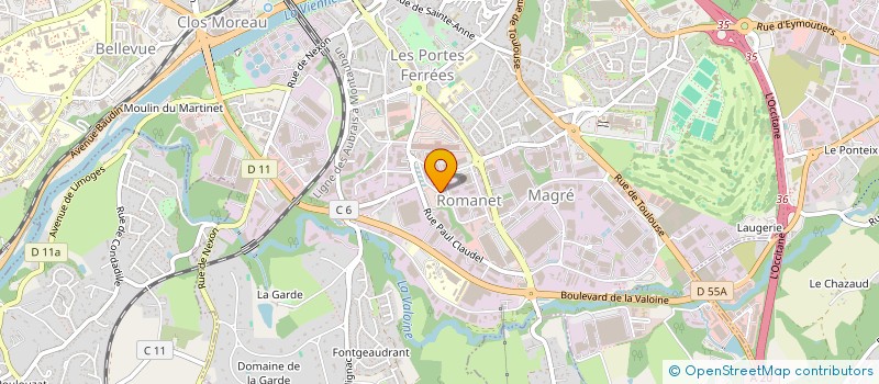 localisation de l'entreprise AMLO à LIMOGES
