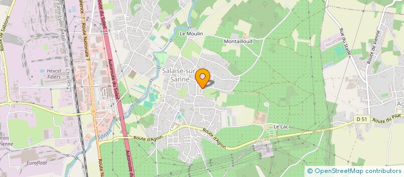 localisation de l'entreprise AMLYNE  SALAISE-SUR-SANNE