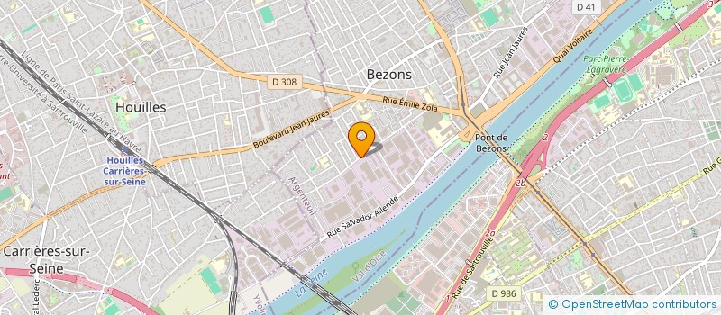localisation de l'entreprise AMM à BEZONS